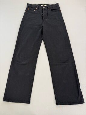 Levi’s Jeans Levi Strauss Jeans Ribcage Straight Ankle Size 28 Black Graphite